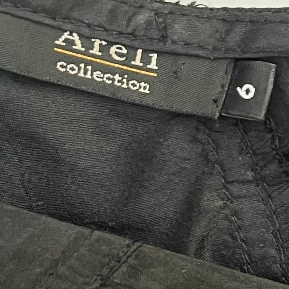 Areli Collection Bias cut Dupioni Silk Maxi Black Skirt 6 $350 - Picture 3 of 11